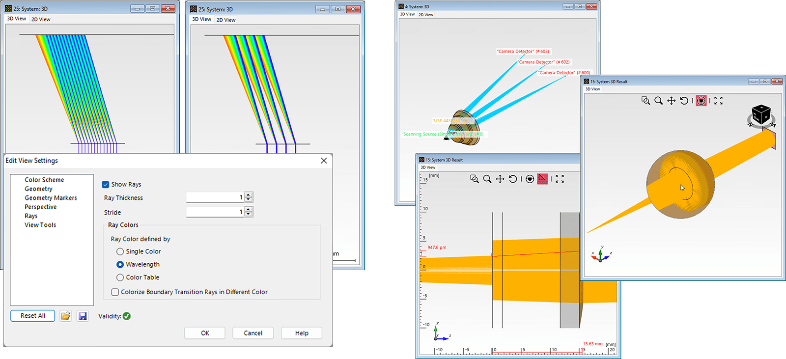 3D Visualization of the Optical System